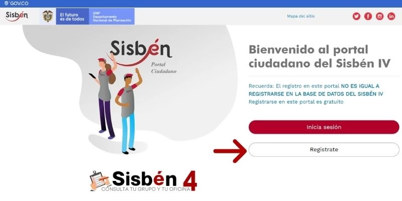 Como registrarse en el portal ciudadano del Sisben
